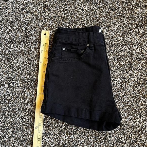 Billabong Black High Waist Denim Shorts - Picture 6 of 6